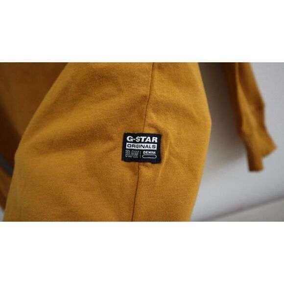 G-Star Raw D20448 336 Men's Sz M Vulcan Rust/Burnt Orange L/S Base-R T-Shirt - Picture 6 of 11